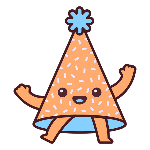 sombrero de fiesta de cumpleaños Diseño PNG