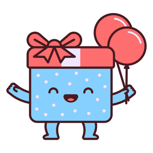 Fröhliches Geburtstagsgeschenk PNG-Design