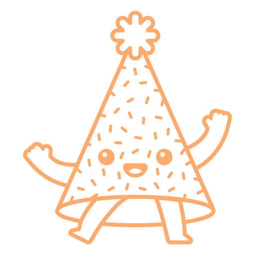Kawaii Geburtstagsmütze PNG-Design