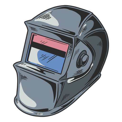 Ilustração de capacete de soldagem Desenho PNG