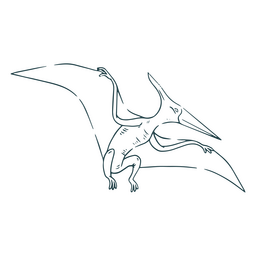 Pterodactylus Drawing PNG & SVG Design For T-Shirts