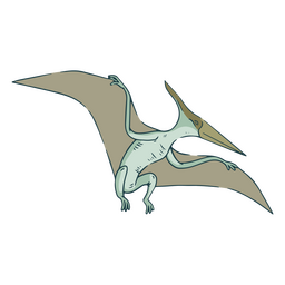 Blue Pterodactyl Flying PNG & SVG Design For T-Shirts