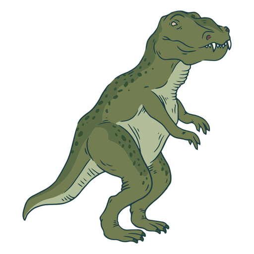 Grüner Tyrannosaurus rex PNG-Design