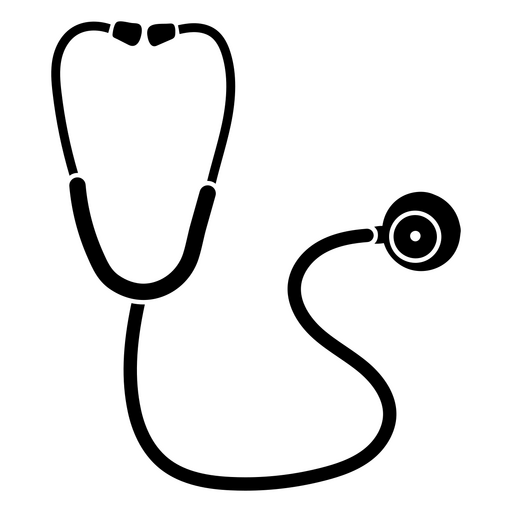 Ilustração elegante de estetoscópio Desenho PNG