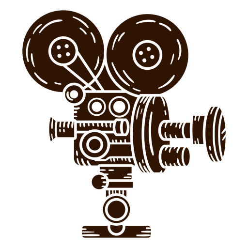 Cámara de filmación de películas Diseño PNG