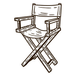 Director's Chair Movie Stroke PNG & SVG Design For T-Shirts