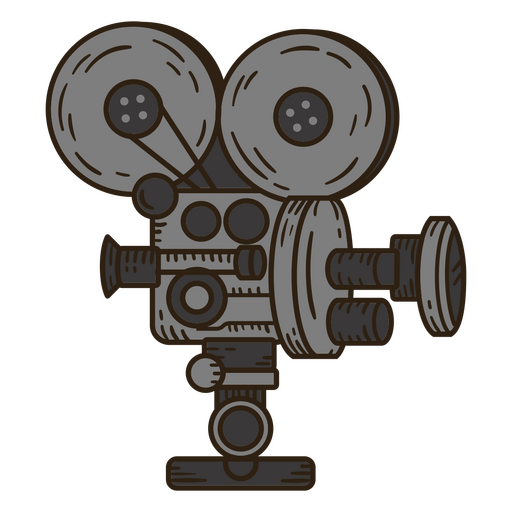 Tra?o colorido da c?mera de cinema Desenho PNG