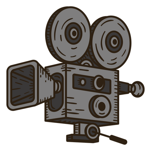 Movie camera vintage PNG Design