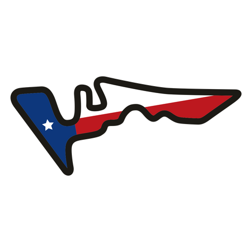 The texas flag PNG Design