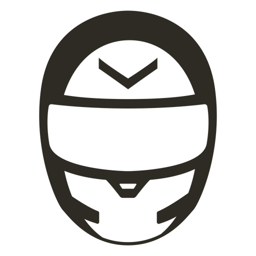 Silhouette of a motorcycle helmet PNG Design