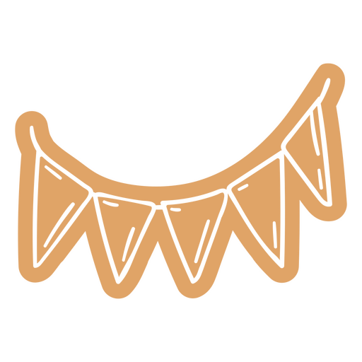Playful bunting banner design PNG Design