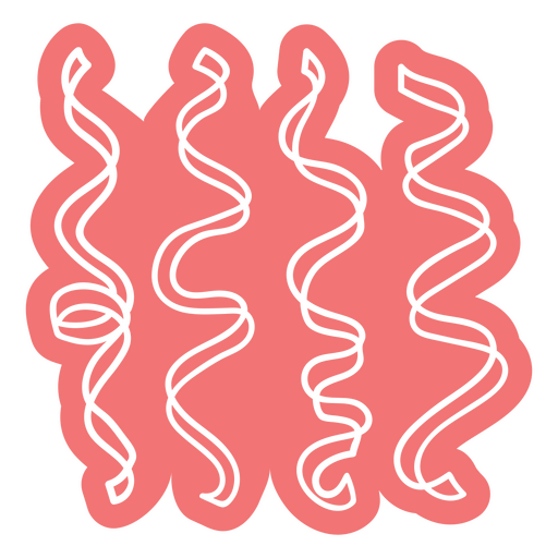 Satz Spiralen PNG-Design