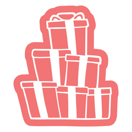 Pila de cajas de regalo rosa Diseño PNG