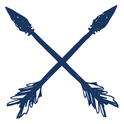 Tribal spears PNG Design