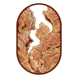 Grand canyon national park hand-drawn PNG Design