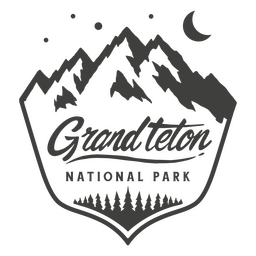 Grand Teton National Park Badge PNG & SVG Design For T-Shirts