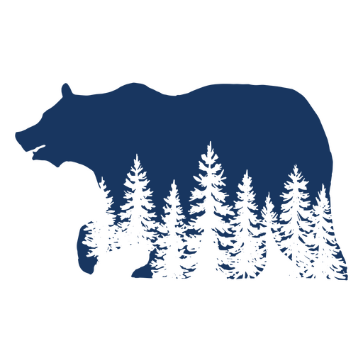 urso de inverno Desenho PNG