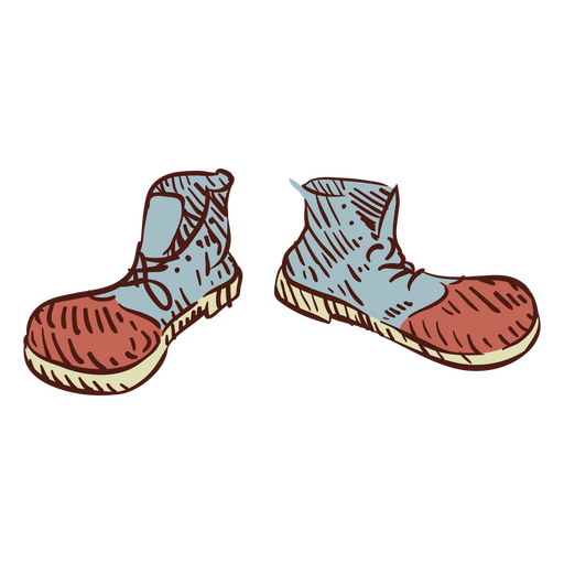 Ilustração de sapatos de palhaço Desenho PNG