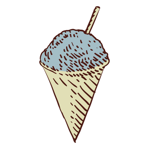 Cono de helado de feria Diseño PNG