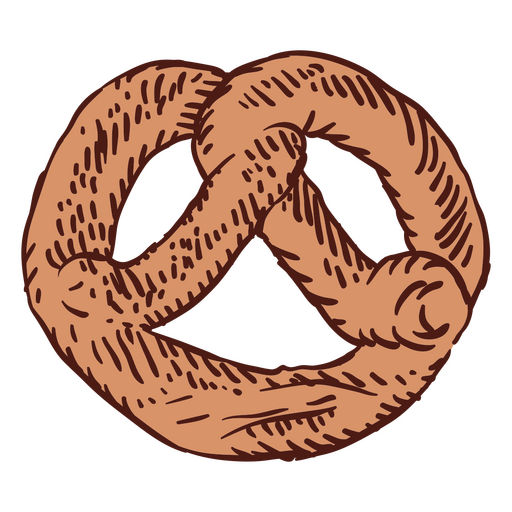 Ilustração de pretzel justo Desenho PNG