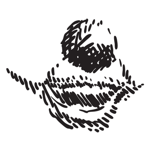 Clown's face mask cut out PNG Design