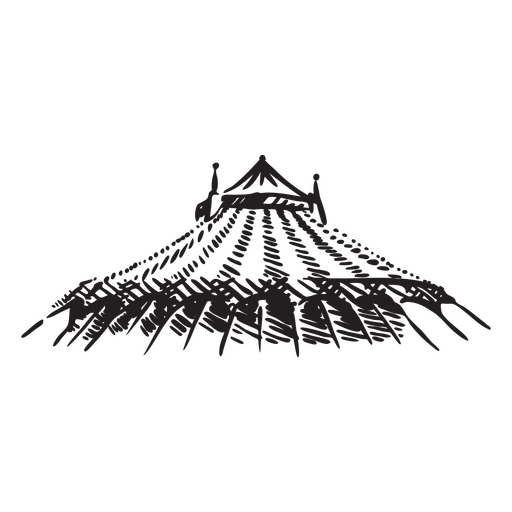 tenda de circo antiga Desenho PNG