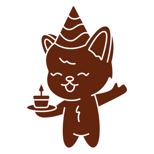 Partying Cat PNG Design