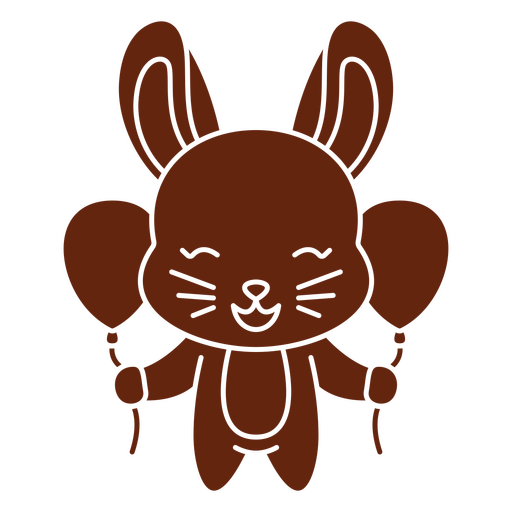 Partying bunny PNG Design
