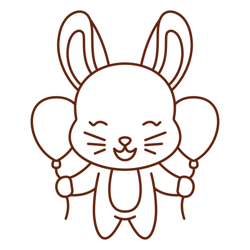 Happy birthday bunny PNG Design