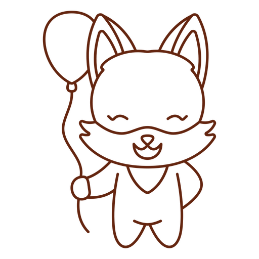 Design PNG E SVG De Raposinha Fofa Estilo Kawaii Pronta Para Ir Para A  Escola Para Camisetas