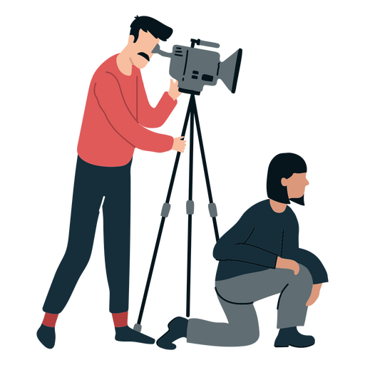 Filmagem do diretor e cinegrafista Desenho PNG