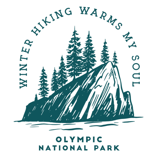 Olympic national park badge PNG Design