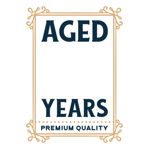 The aged years logo PNG Design