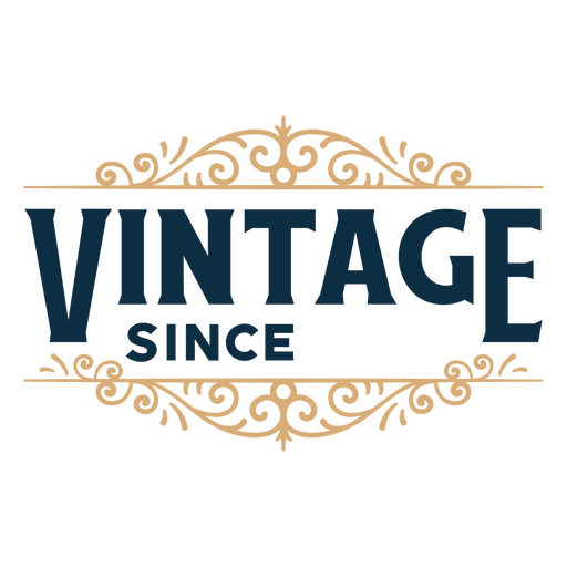Das Vintage Since-Logo PNG-Design