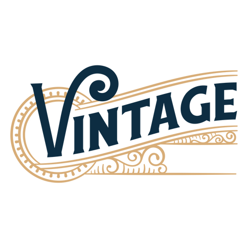 The vintage logo PNG Design