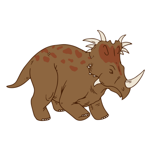 Triceratops-Illustration PNG-Design