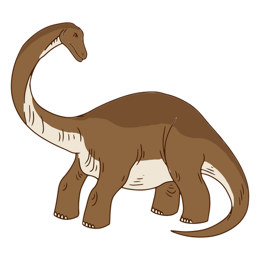 Cartoon dinosaur standing PNG Design