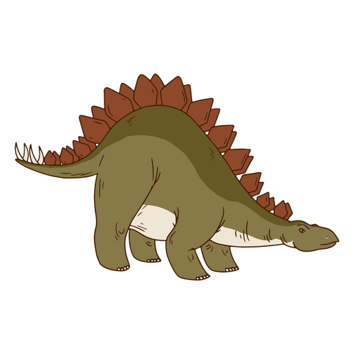 Stegosaurus-Illustration PNG-Design