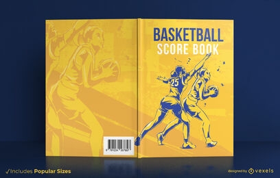 Women playing basketball book cover design