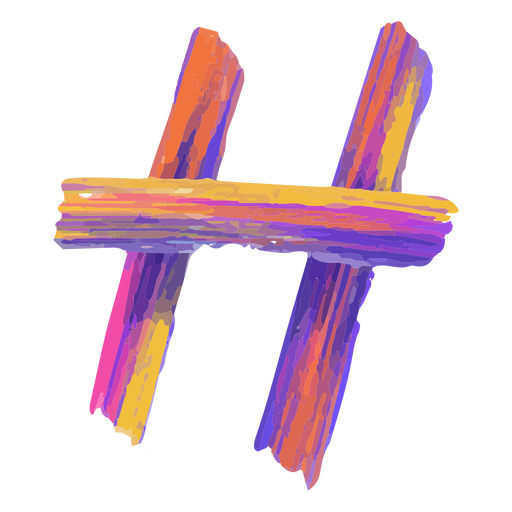 Letra h colorido Diseño PNG
