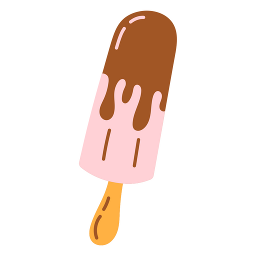 picolé de chocolate derretendo Desenho PNG