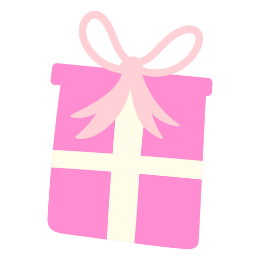 caixa de presente de aniversário rosa Desenho PNG