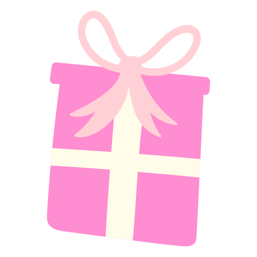 Pink birthday box present PNG Design
