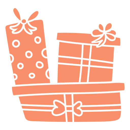 Basket with gifts PNG Design