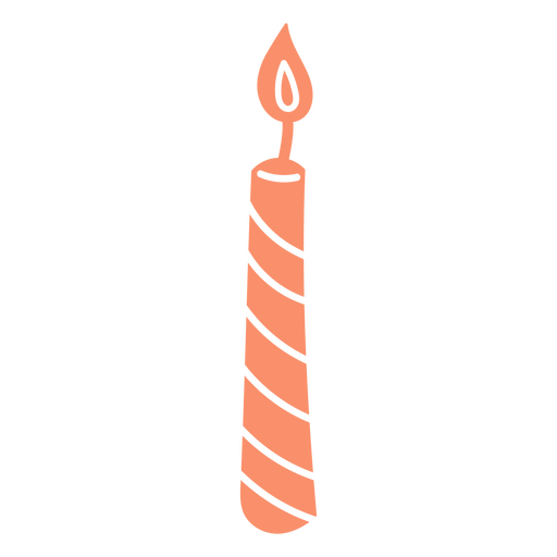 Kerze für Geburtstagstorte PNG-Design
