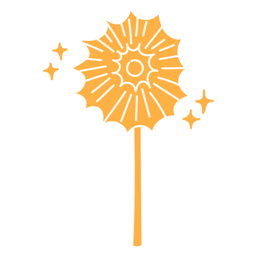 Design dinâmico em formato de sol com detalhes brilhantes Desenho PNG