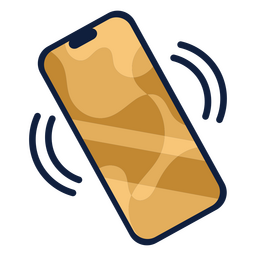 Vibrating smartphone PNG Design