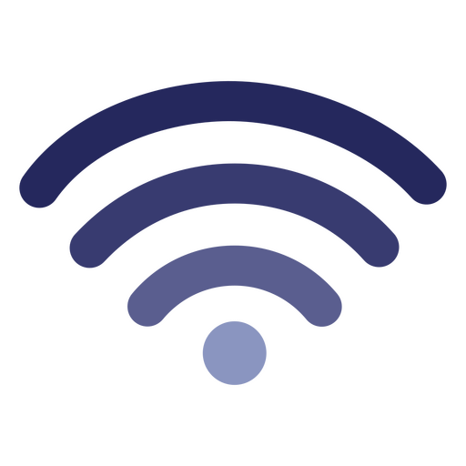 Icono de conexi?n wifi azul Diseño PNG