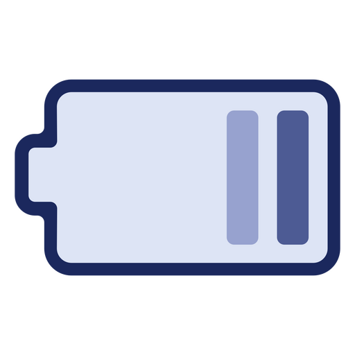 Icono de batería baja Diseño PNG