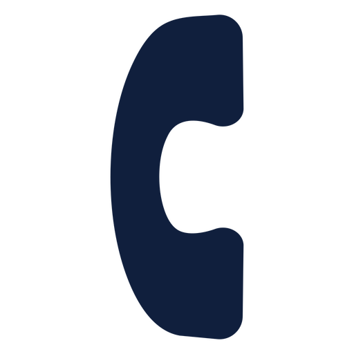 Icono de teléfono público azul Diseño PNG